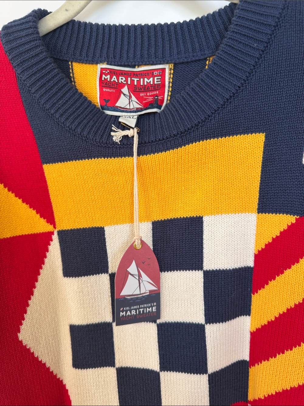 Kiel James Patrick Unisex Maritime Yacht Crewneck Sweater - Picture 3 of 8